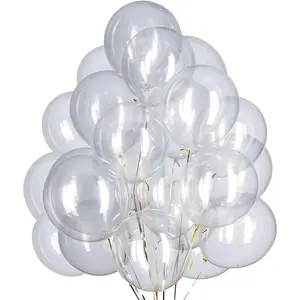 5 inch Clear Balloons Transparent Balloons Clear Mini Latex Party Balloons Party Decorations Supplies, Pack of 100