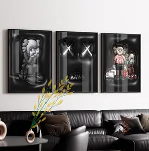 Hypebeast Poster set of 3, Graffiti print, Hypebeast Toys, KAWS Poster, Hypebeast Sneaker, Sneaker Prints, 114th.