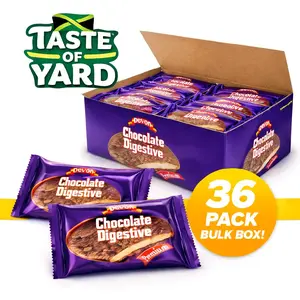 Devon Chocolate Digestive Biscuits 36 Pack Bulk Box Caribbean Tea-Time Favorite Taste of Yard