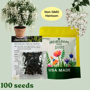 【BUY 2 GET 1 FREE】Trailing Jasmine Flower Seeds-Fragrant Plant for Planting Garden Home Four Seasons Evergreen Silver Jasmine Garden Balcony Climbing Flower Non-GMO,Jasmine seeds,indoor plants
