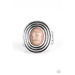 Spiraling Sands Brown Ring