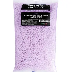 Waxness Spa Choice Purple Jasmine Demi Creamy No Rosin Hard Wax Beads 2.2 lb / 1 kg