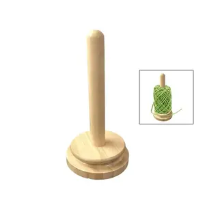Wooden Yarn Holder Spinning Knitting Tools Crochet Yarn Holder Rotating Magnetic Thread Spool Wool Ball Winder Rotation Spinner SMHXIANGQIANJIN