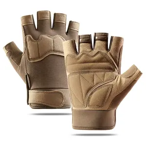 Fingerless Knuckle Protection Gloves: Unisex Gear for Cycling Hiking Motorcycle Adventures