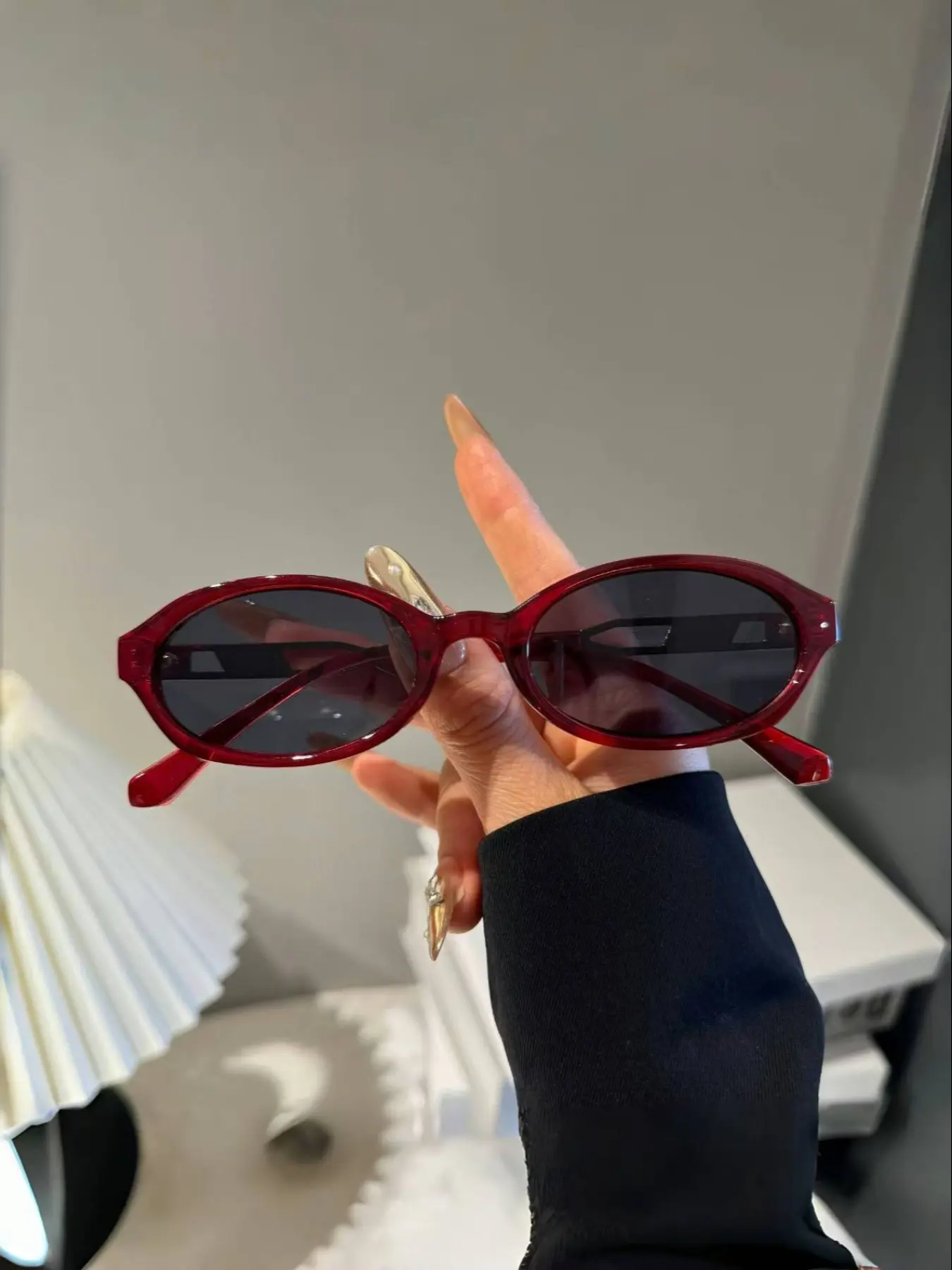 Vintage Oval Fashion Glasses, Beach Vacation Outdoor Travel Eyewear, Stylish Retro Design, Perfect for Casual Wear, Trendy Vintage Sunglasses, Trending Glasses