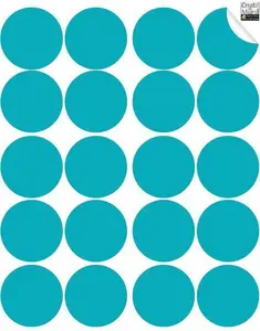 Teal Wall Dot Decal