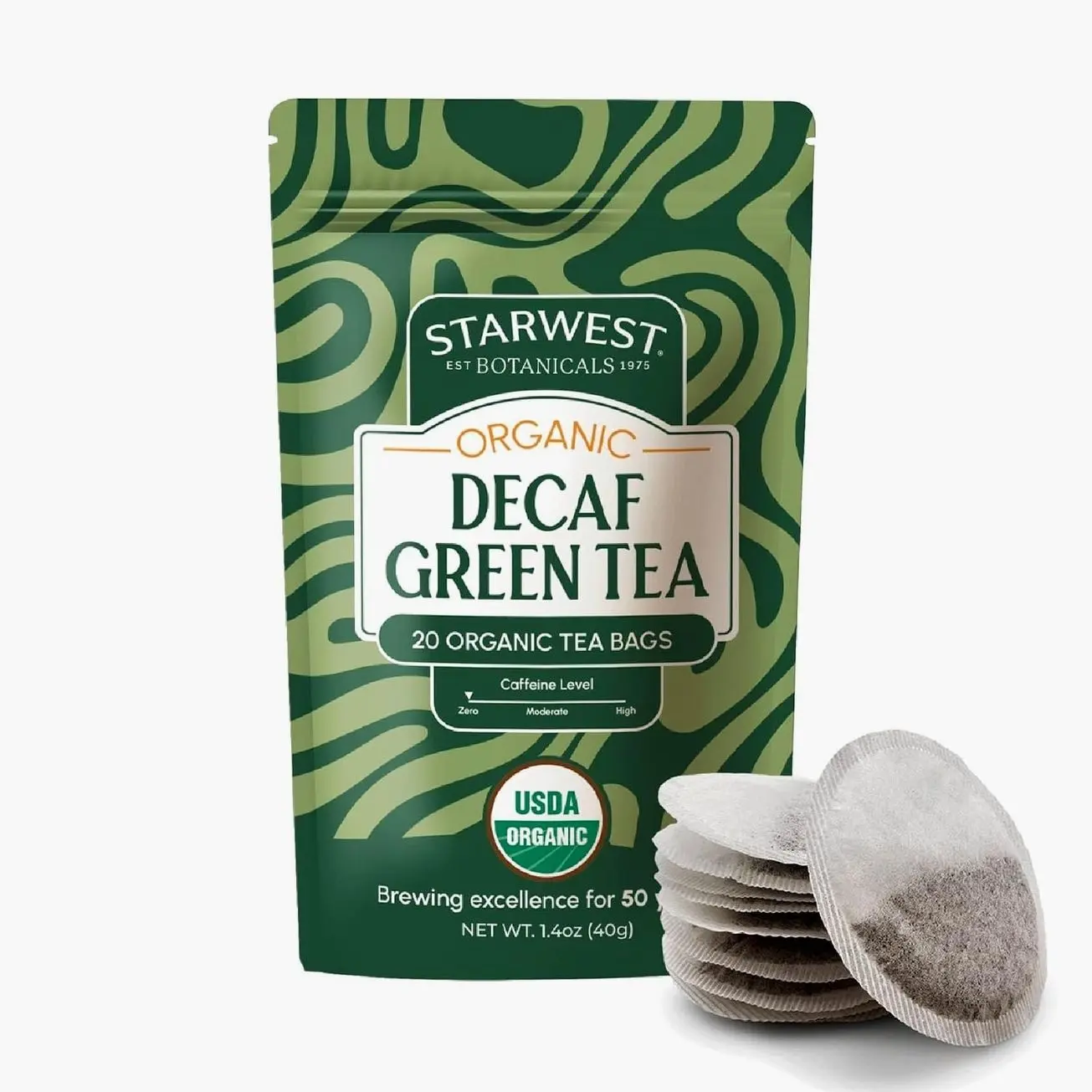 Starwest Botanicals Organic Evening Rest Tea - Caffeine Free Herbal Tea Blend for Sleep, Contains Chamomile & Lemon Balm, String Free Sachets, USDA Organic, Non GMO - Bulk Pack, 100 Tea Bags