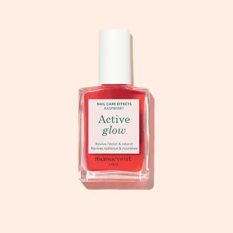 Manucurist Active Glow - Nail Strengthener & Enhancer - Tinted Shine for Healthy Glow