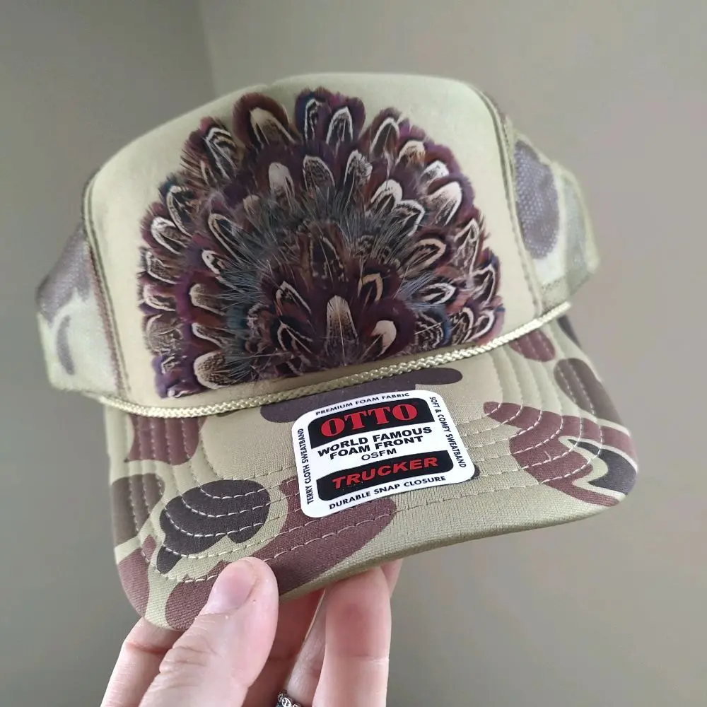 camo brown feathers
