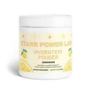Starr Power Labs Hydration Powder Lemonade - 5.7 oz Electrolyte Drink for Athletes & Professionals - Keto Friendly, Caffeine-Free, Uplifting Taste - USA Made
