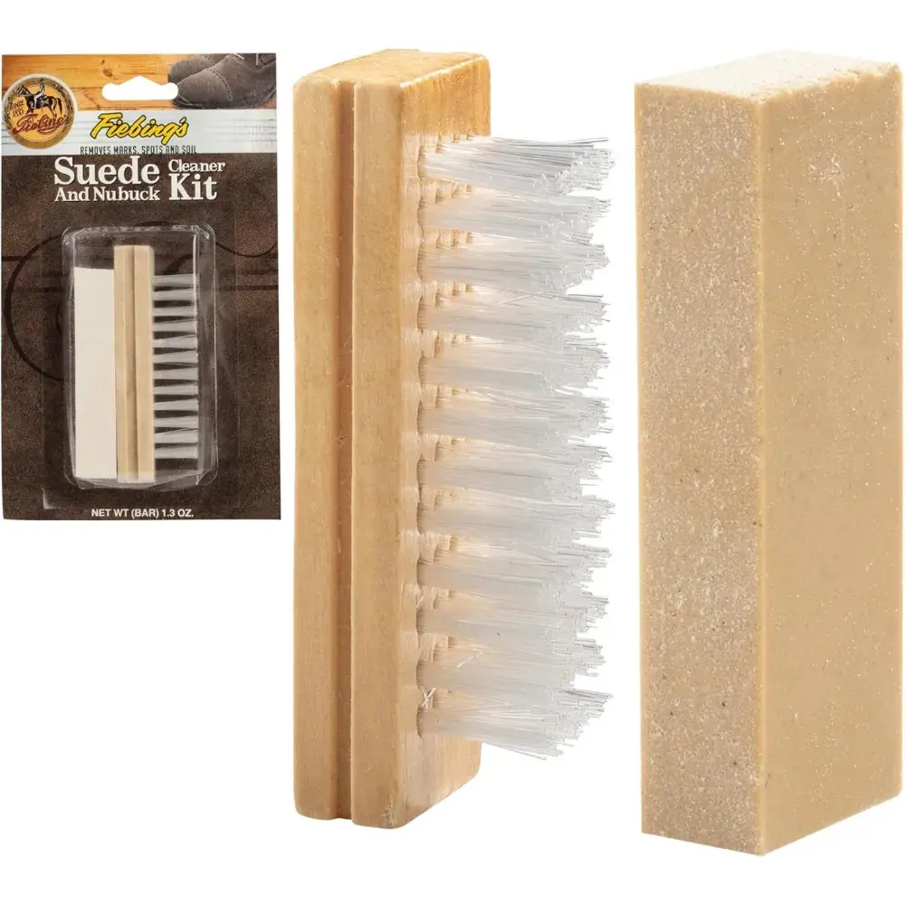 Fiebing's Suede & Nubuck Cleaner Kit - Remove Stains & Clean Shoes Boots Bags Coats , More