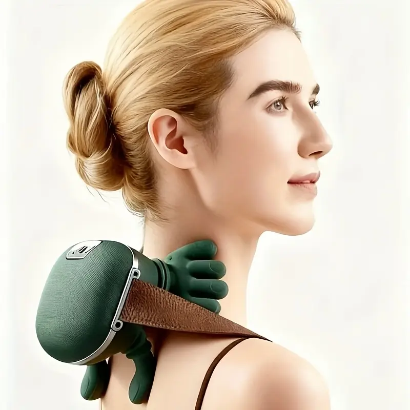 5-Finger Simulated Human Hand Electric Neck & Shoulder Massager - Neck Shoulder Relaxer, Back Pain Relief Device, Multi-Functional Deep Tissue Massage, Wireless USB Charging, Fast Charging, 880g, Portable for Back/Arms, Ideal Holiday Gift, Back And Neck P