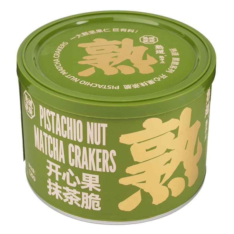 Pistachio Nut Matcha Crackers - 120g, Cookie Snack