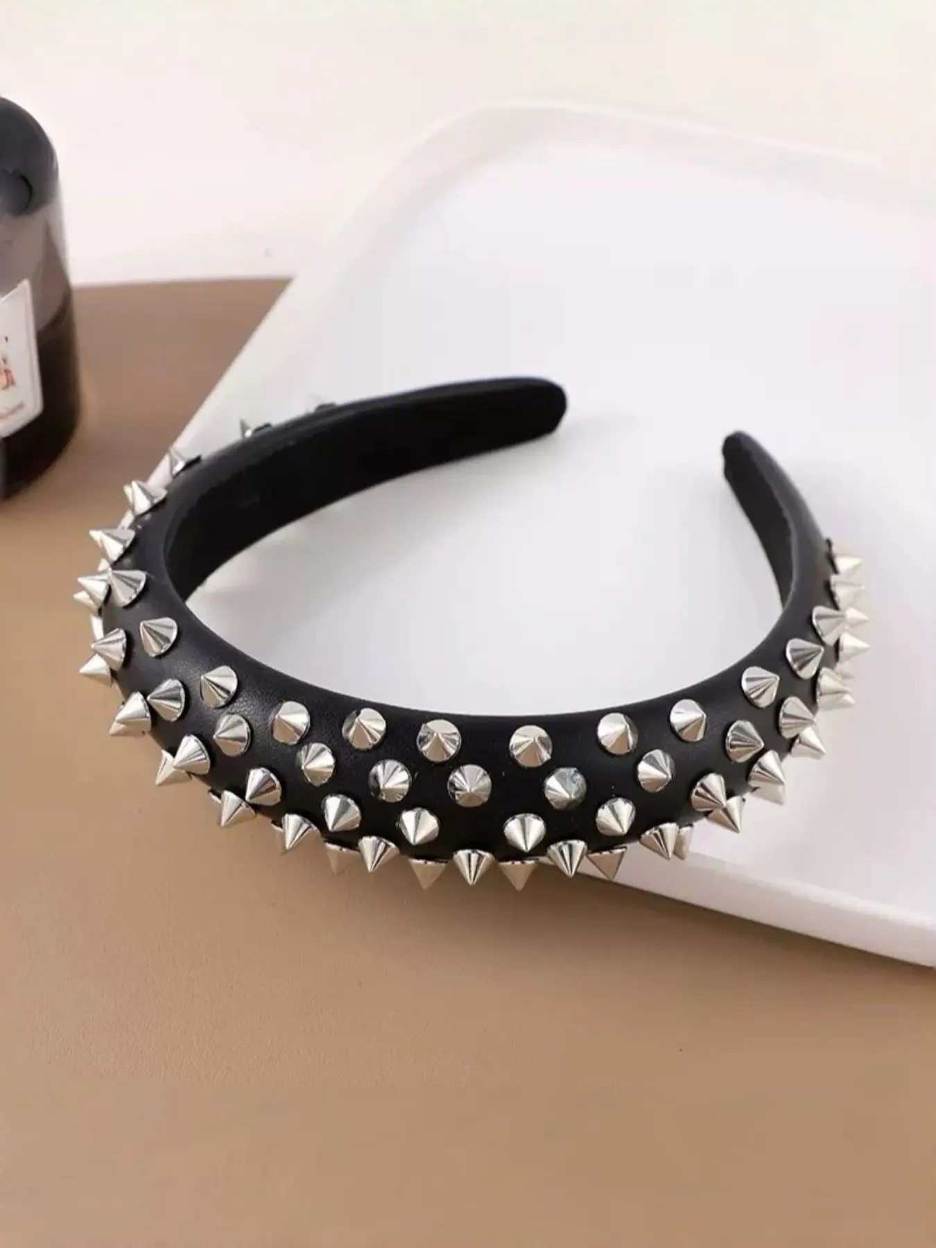 Punk Rivet Hairband, Millennium Spice Girl Style Accessory, Secure Fit for Thick Hair, Y2K Hairband, Spicy Girl Fashion, Headbands, Hair Accessories