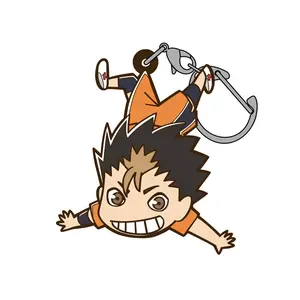 Haikyuu Tsumamare Chibi Keychain- Yu Nishinoya (Uniform Version)