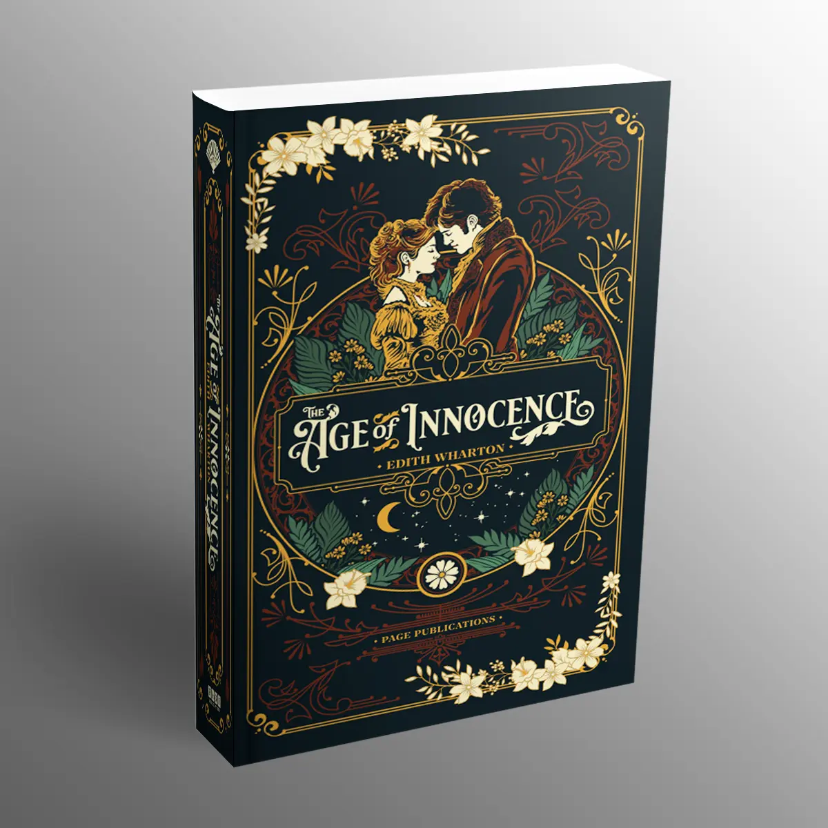 The Age of Innocence by Edith Wharton - 334pp Deluxe Hard Cover Collectible Novel, Historical Fiction Classic Literature Tale, Love Story Focused on Duty, High Society