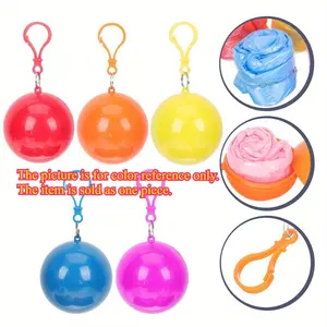 A portable raincoat, Rainproof, of random color, with a foldable design, lightweight and practical, suitable for outdoor sports, travel, camping and fishing.