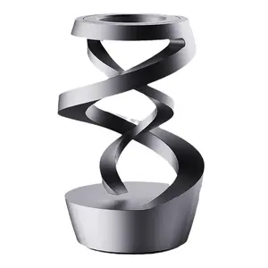 Magnetic Levitation Gyro Ornament - Compact Home Decor Statue, Silent Operation Levitating Spin Magnetic Art, Desktop Stress Relief Toy