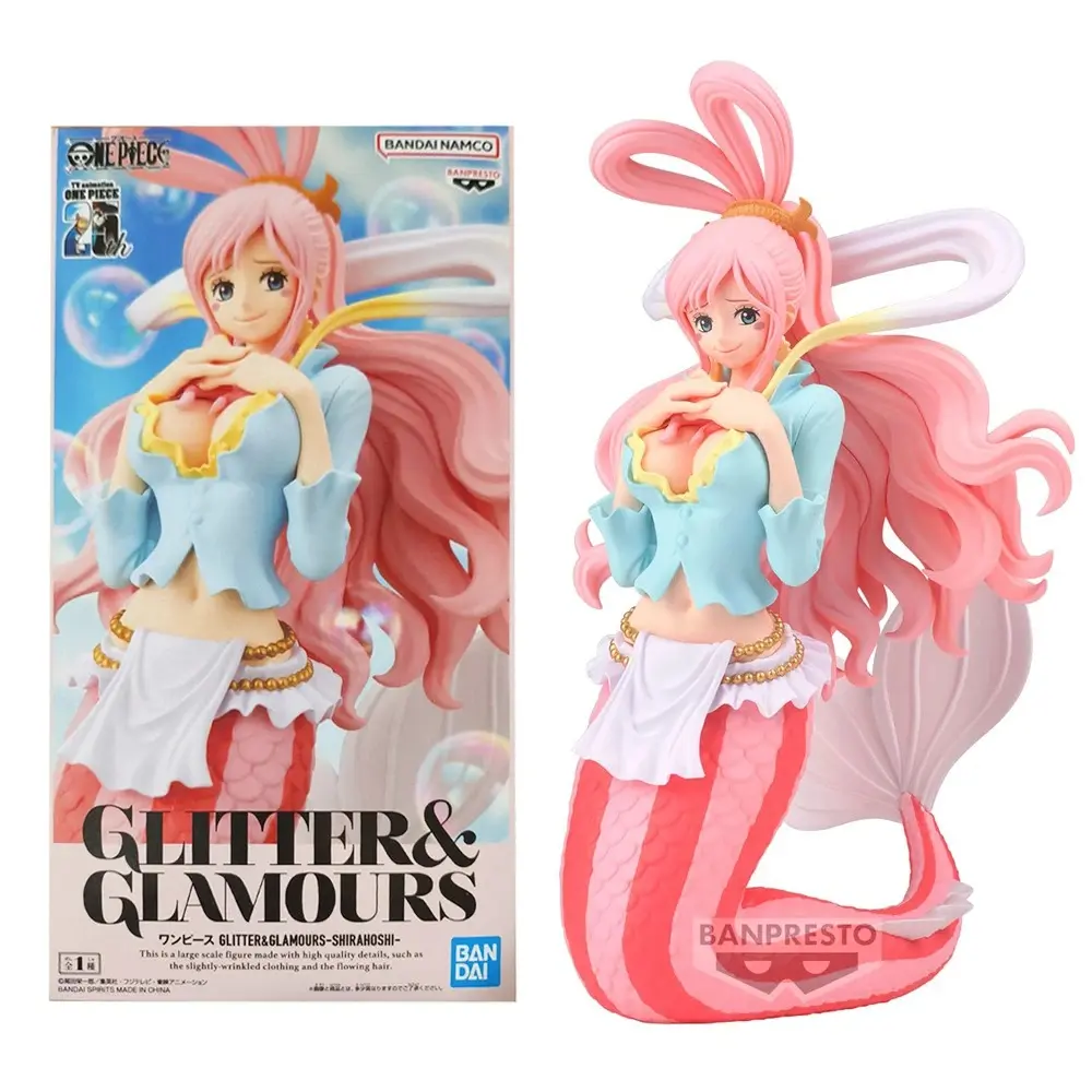 16CM Anime GLITTER&GLAMOURS Shirahoshi Figure Mermaid Princess Scene Model Toy Doll Aciton Figure Desktop