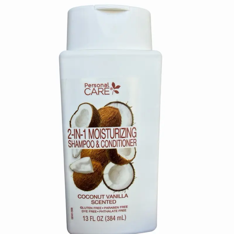 2 in 1 Moisturizing shampoo and conditioner coconut vanilla scented, gluten-free, paraffin, free,dye free, phthalates free 13FLoz