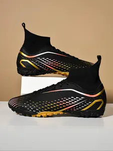 Professional Soccer Shoes for Men & Women, Anti-Slip Wear-Resistant Indoor Outdoor Training Competition Footwear, Long Studs Ag TF Design, Football Field Boots