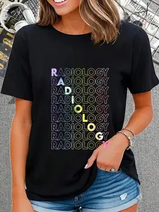 100% Cotton Tie Dye Radiologic Technologist Radiology X-Ray Rad Tech T-Shirt