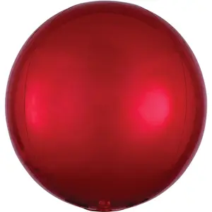 16" Metallic Red Orbz Foil Balloon
