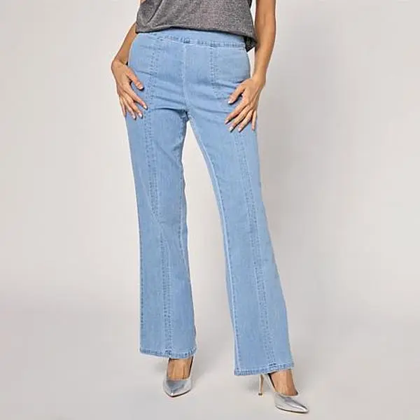 G by Giuliana G5 Stretch Denim Pull-On Mini Bootcut Jean