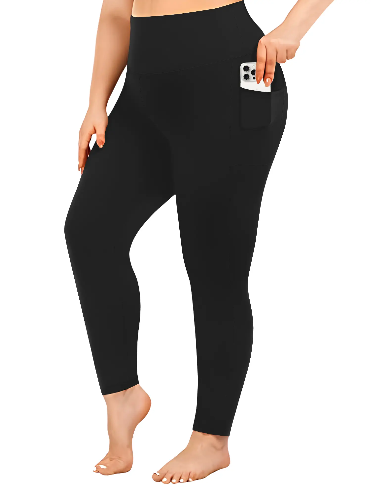 High Waisted Leggings for Women Tummy Control Soft Stretchy Workout Legging Yoga Pants Full Length Leggings with Pockets for Women Plus Size