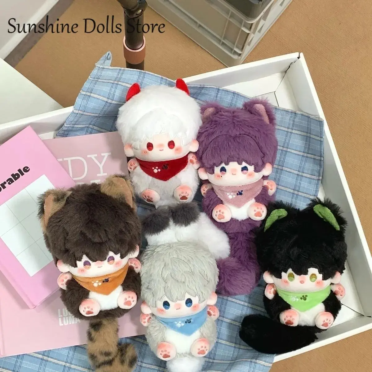 NEW Game Love and Deepspace Zayne Xavier Sylus Rafayel Caleb Cartoon Beast Body Ear Plush Dolls Sitting Posture Cotton Doll Toys