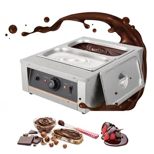 GARVEE Chocolate Tempering Machine - Versatile Electric Food Warmer with 1.58-4.12 QT Capacity, 2-3 Tanks, 800W-1500W Power, TEMP Control 86°F-176°F, Stainless Steel for Chocolate/Milk/Cream Melting
