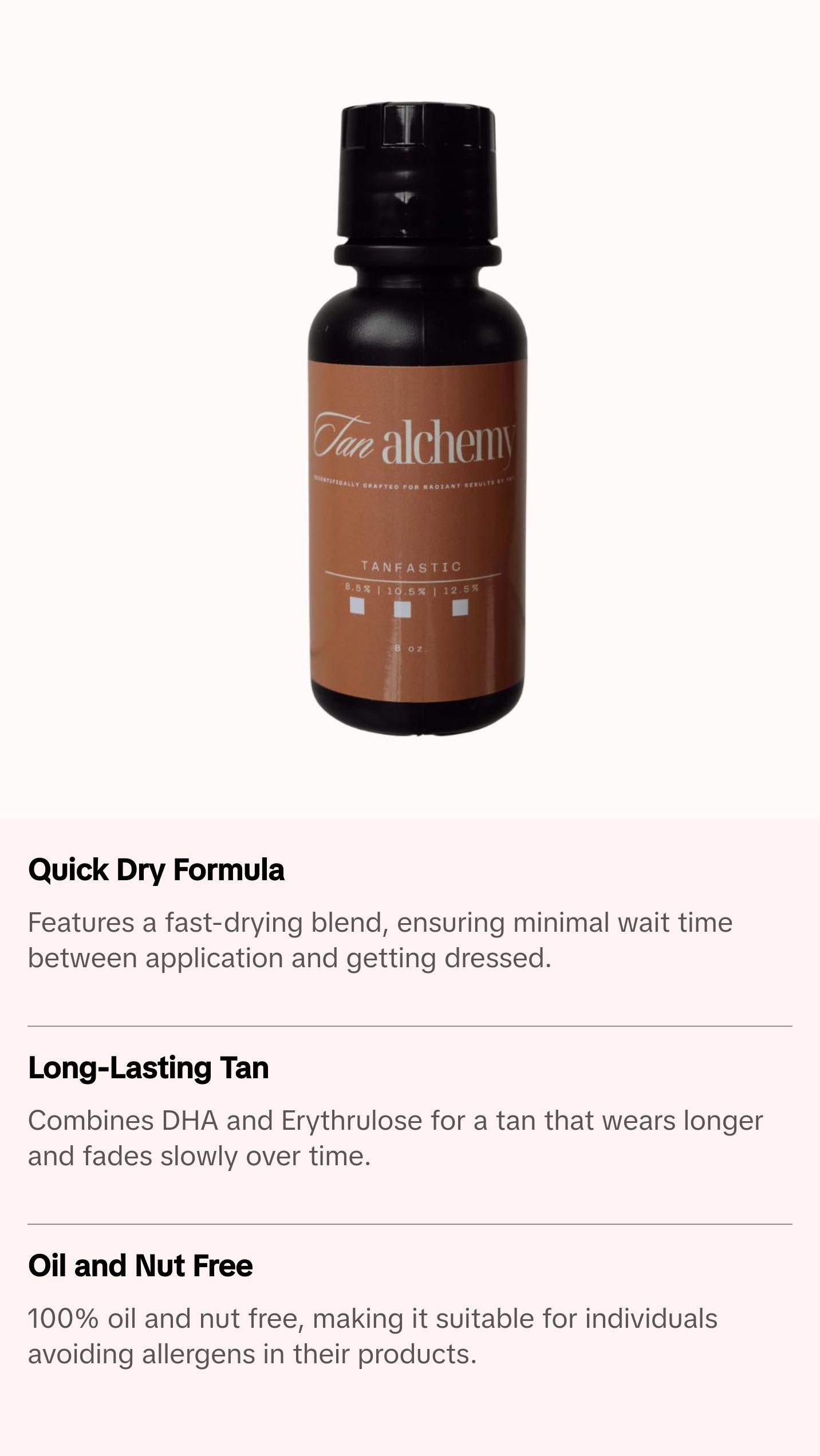 TanFastic Spray Tan Solution (Long Wearing Blend)