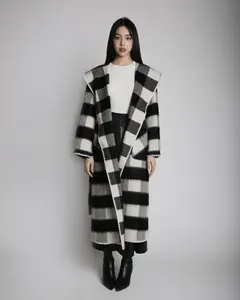 Plaid Wool Coat