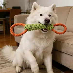Large Durable Dog Knot Toy Chewy Pet Toy for Dental Care And Yard Play