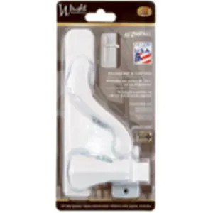212 MAIN Hampton Products Wright Bayfield Surface Door Latch, White, Push Paddle