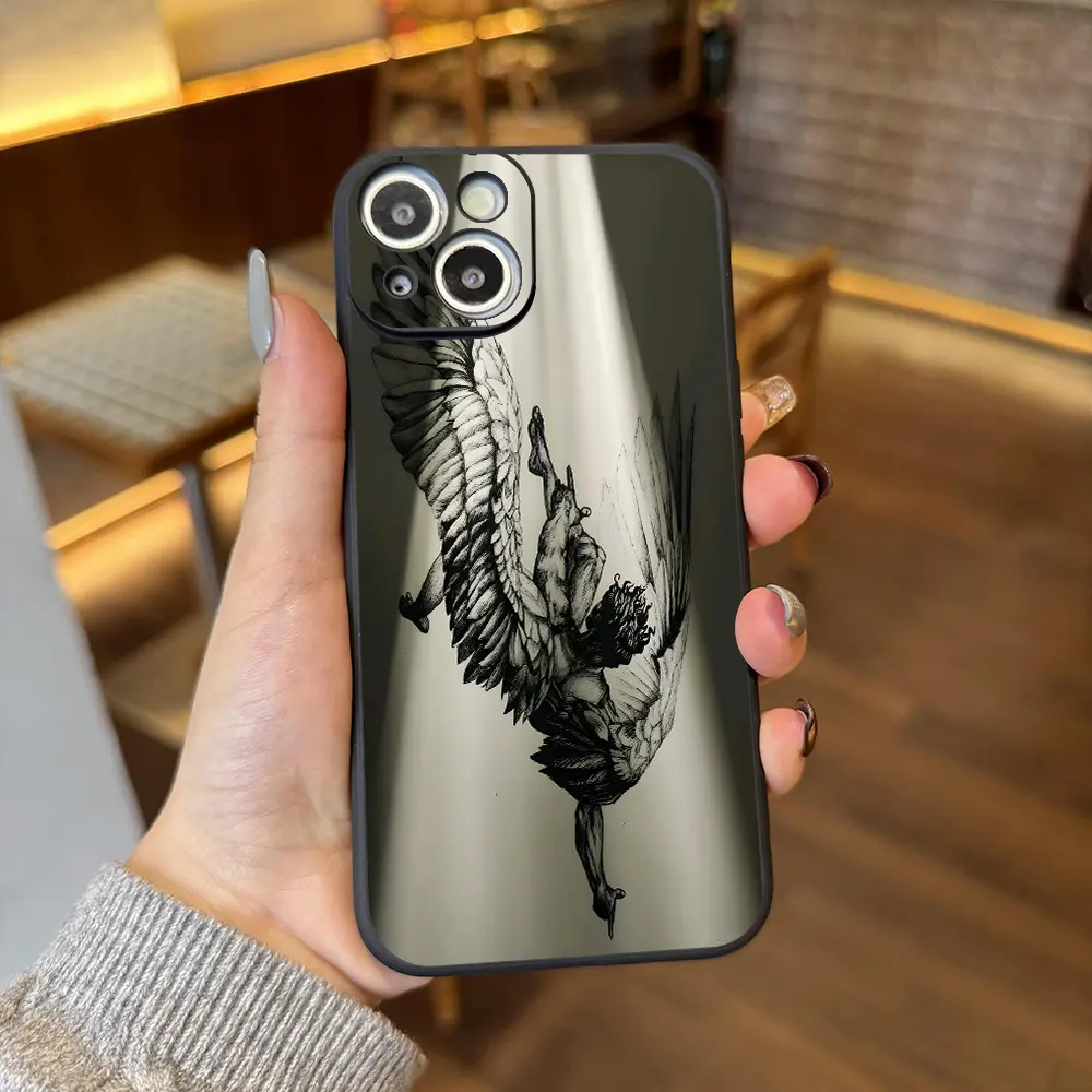 Fearless Fall of Icarus Aesthetic Plastic+TPU Smartphone Case - Shockproof Protection Cover for iPhone 12,13,14,15,16 Pro Max,XR,Plus - Cellphone Accessory, Ideal Birthday Gift for Teens, Accessories
