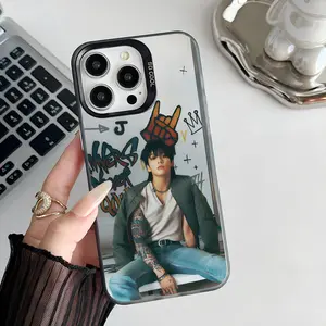 Epc J-JungkookS Golden Phone Case IMD Phone Case For IPhone 16 15 14 13 12 11 Pro Max Plus Color Silver Cover
