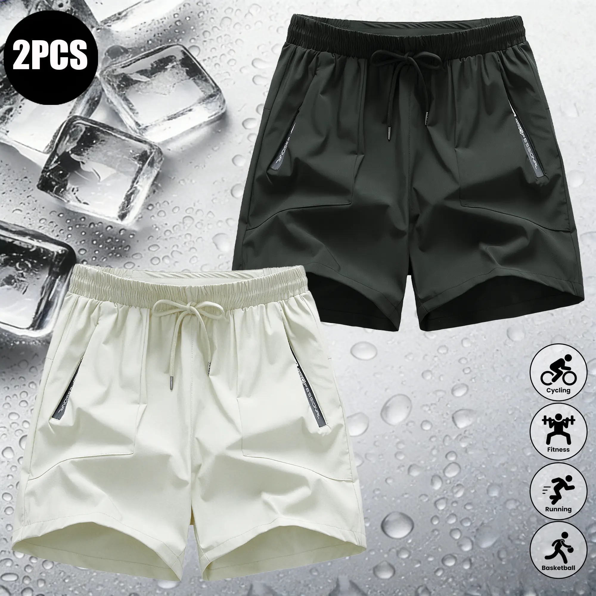 Dark gray + cream white