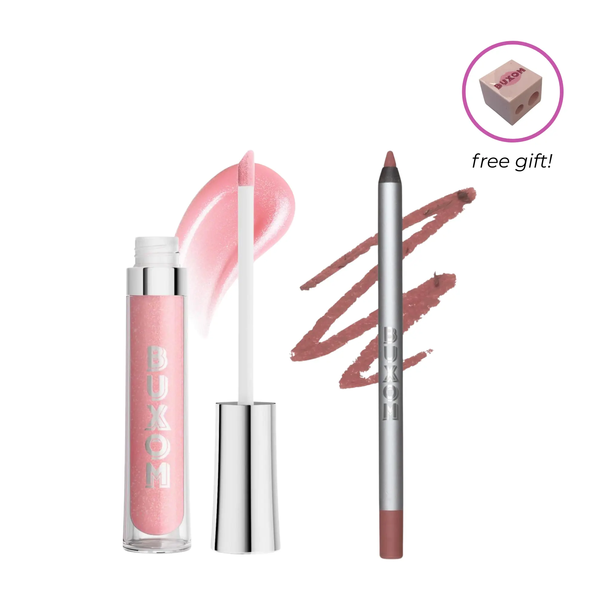 BUXOM Build Your Own Pink Bundle - Plumping Gloss and Lip Pencil