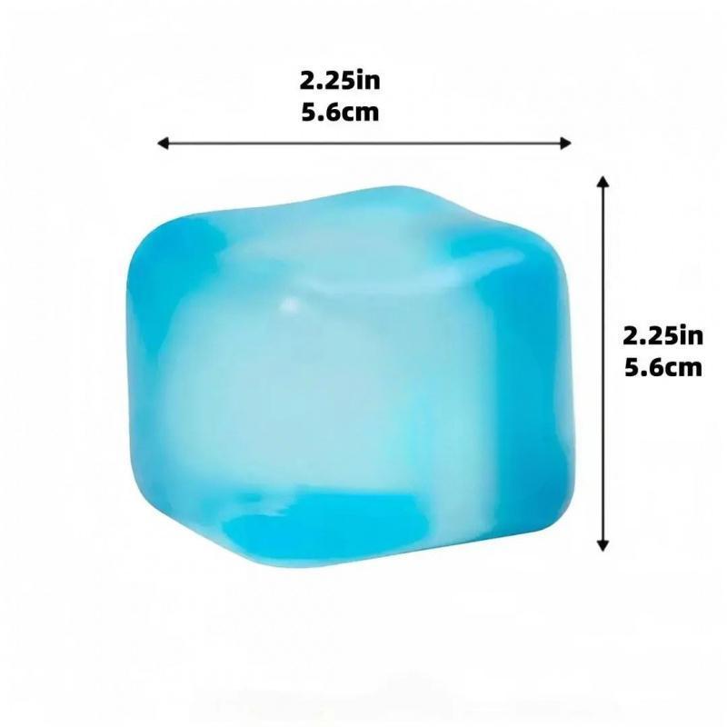 Lovely Ice Cube Shape Squishy Toy Squeeze Stress Relief Toy for Girls and Friends