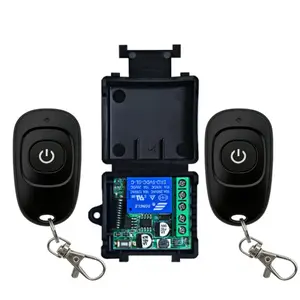 Universal 433mhz Learning Remote Control, Wireless Remote Control Switch Button, Dc 12V 1ch Relay Receiver Module, RF Transmitter