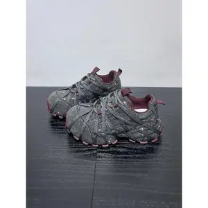 Women’s fashion dad shoes with rhinestone design, cross-strap thick-sole casual sneakers, European-style streetwear sports shoes