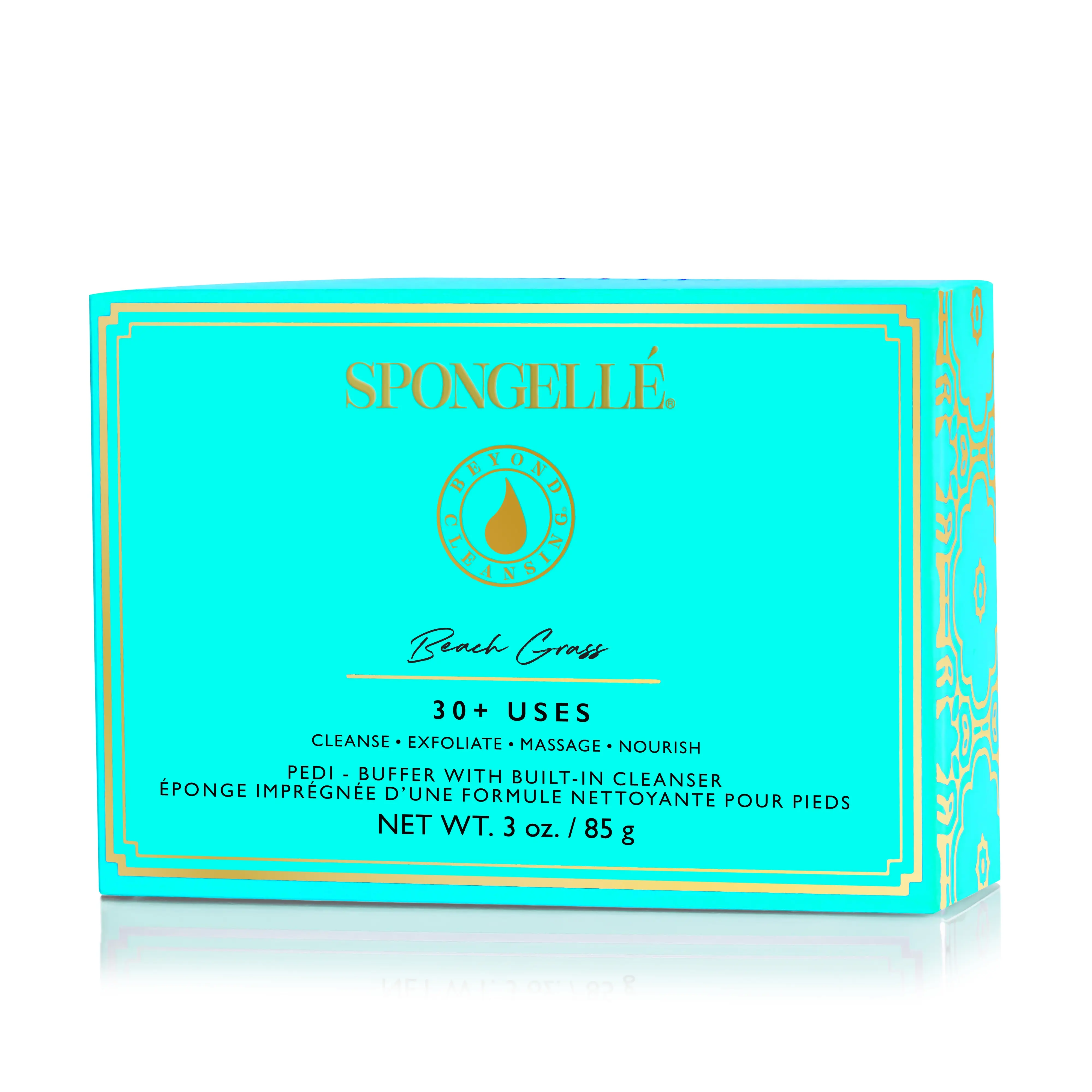 Beach Grass | Body Wash Infused Bath Sponge Pedi-Buffer