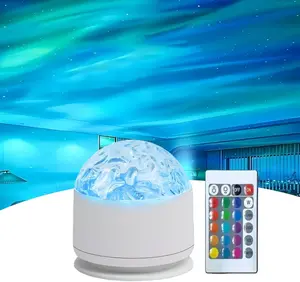 2-in-1 Northern Lights & Waves Projector, Aurora Northern Lights Projector, 16 Light Effects, Bedroom, Party, LED Color Changing Light for Home Decoration