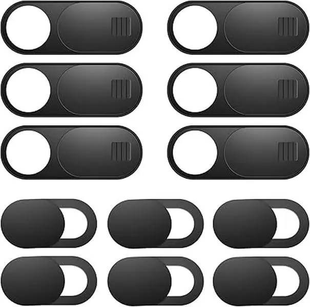12 Pack Camera Privacy Covers, Ultra-Thin Webcam Cover Slider for Laptops, Tablets, Smartphones & Desktop Computers