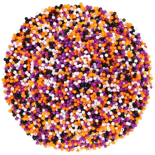 Purple & Orange & Black & White