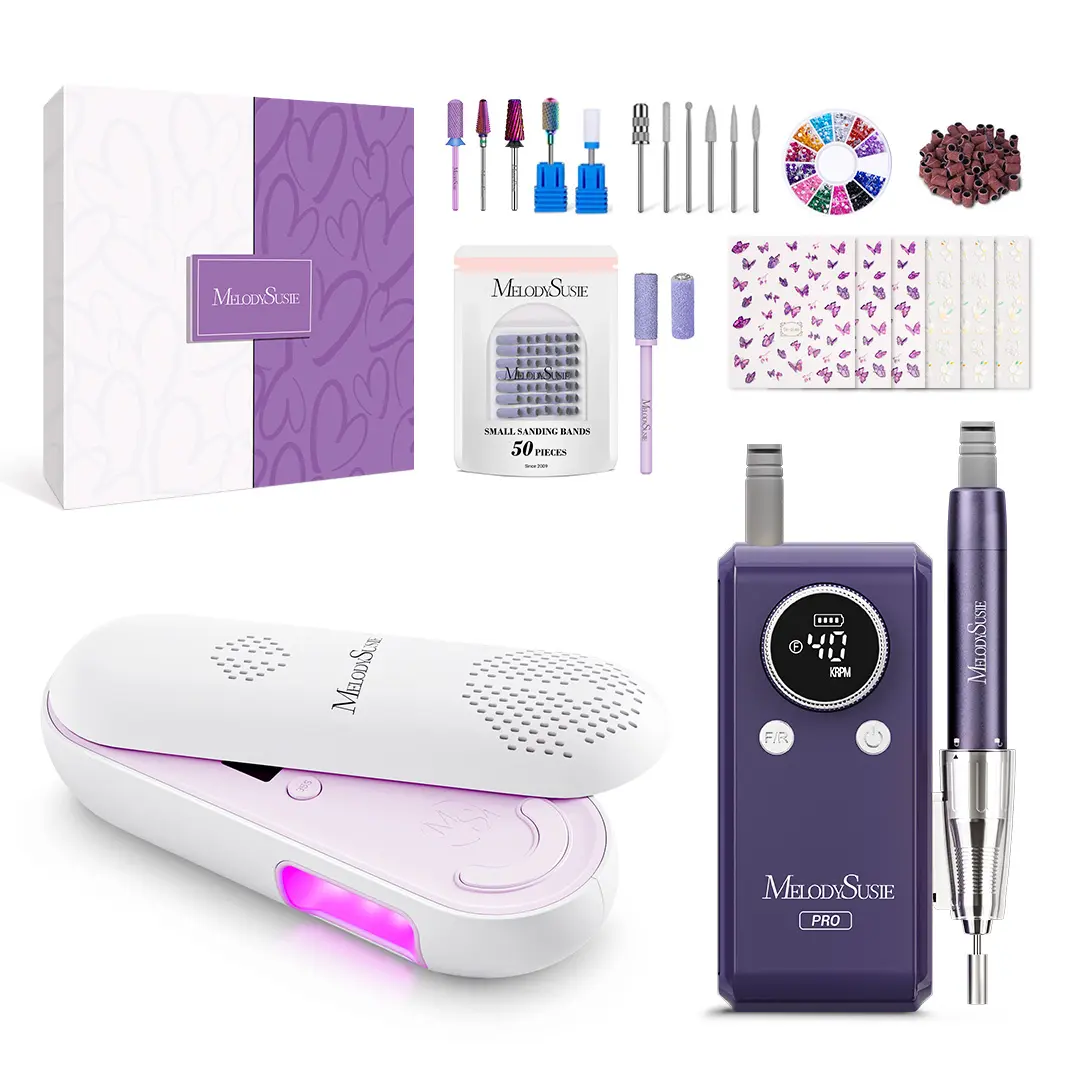MelodySusie Mother's Day Nail Drill Gift Box with Premium Nail Drill and Nail Lamp for Nail Beginners & Professionals #DealsForYouDays MelodySusie Mother's Day Nail Drill Gift Box with Premium Nail Drill and Nail Lamp for Nail Beginners & Professionals #DealsForYouDays