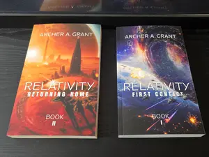 Relativity Series Book Bundle, Signed Books 1 and 2, First Contact and Returning Home