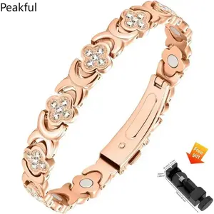 Copper Bracelets for Women – Pure Copper Magnetic Bracelet with 3500 Gauss Effective Magnets, Trendy Stack Stretch Bangle, Modern Fashion Accessories, Perfect Valentine’s Day Gift