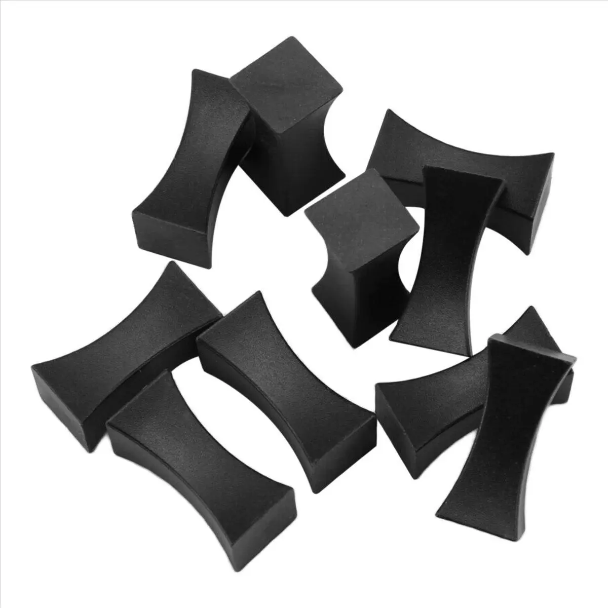 10PCS Chopsticks Rest Little Chopsticks Stands Spoon Fork Holder Set Chopsticks Utensil Cutlery Stand Black